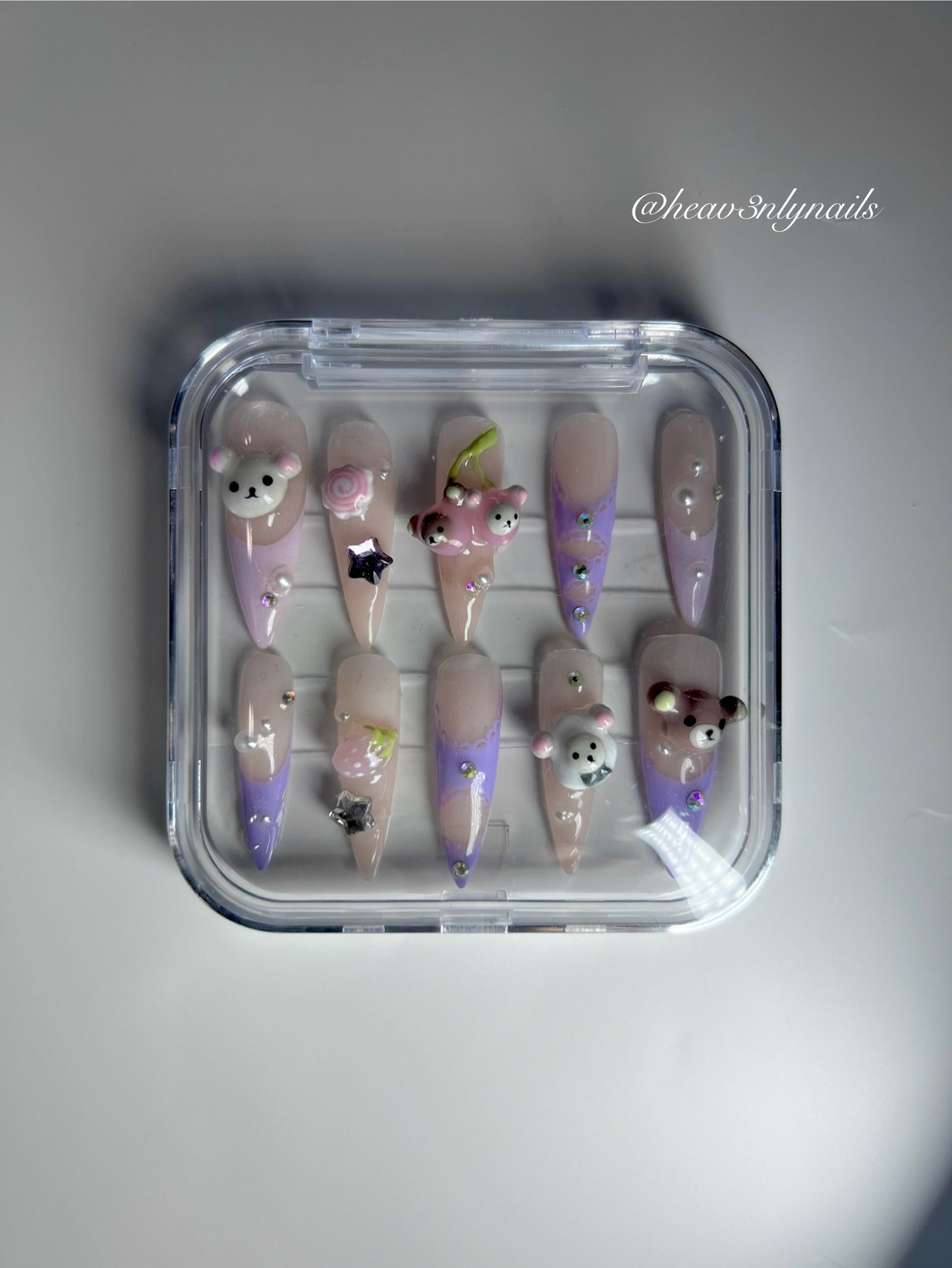 Kuma inspired 🧸 Soft Gel Extensions